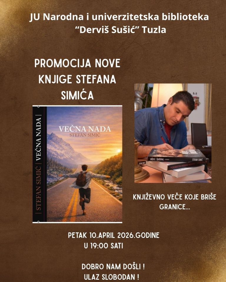 Promocija nove knjige "Večna nada" autora Stefana Simića.