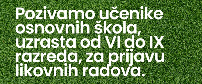 Javni poziv za najbolje likovne radove na temu „Pobuna otpada“