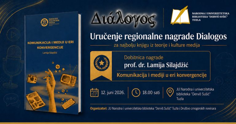 Uručenje regionalne nagrade „Dialogos“ za najbolju knjigu iz teorije i kulture medija