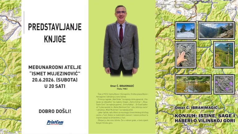 Promocije knjige “Konjuh: istine, sage i haberi o vilinskoj gori” autora Omera Ć. Ibrahimagića