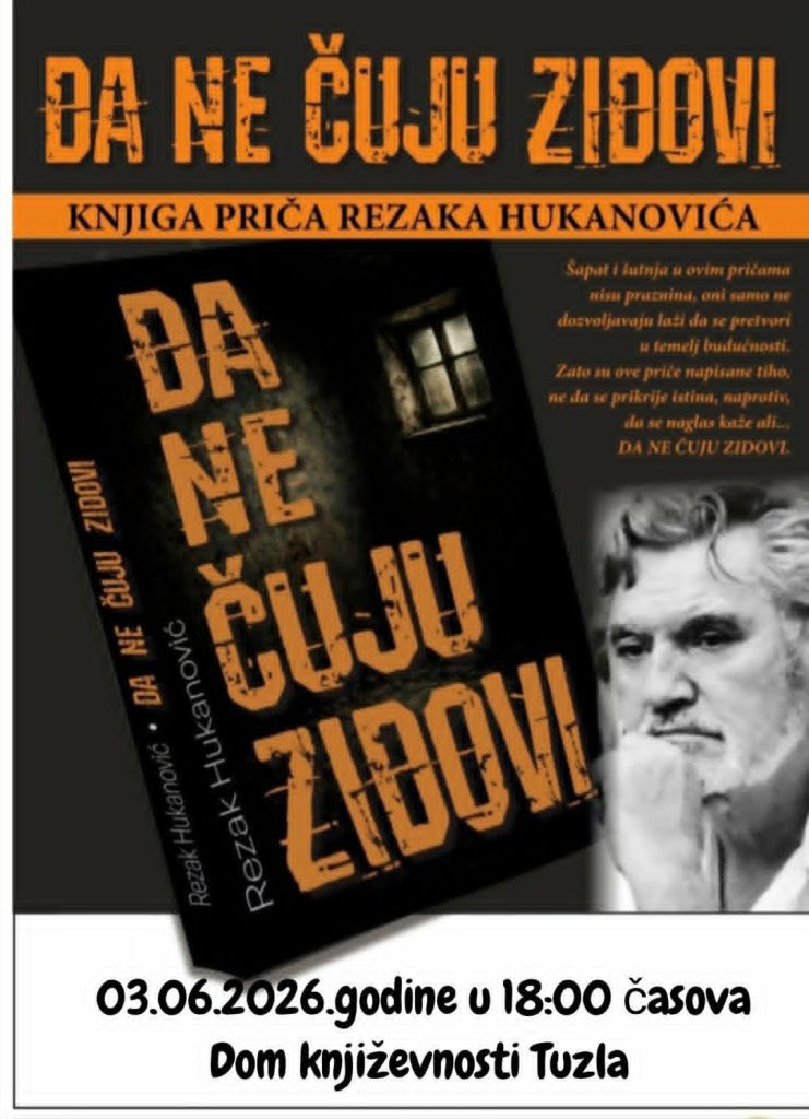 Promocija knjige “Da ne čuju zidovi” autora Rezaka Hukanovića