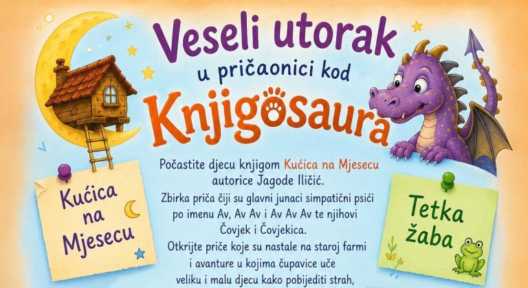 Veseli utorak u pričaonici kod Knjigosaura