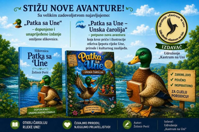 Edukativna slikovnica „Patka sa Une – Unska čarolija“, autora Želimira Perića